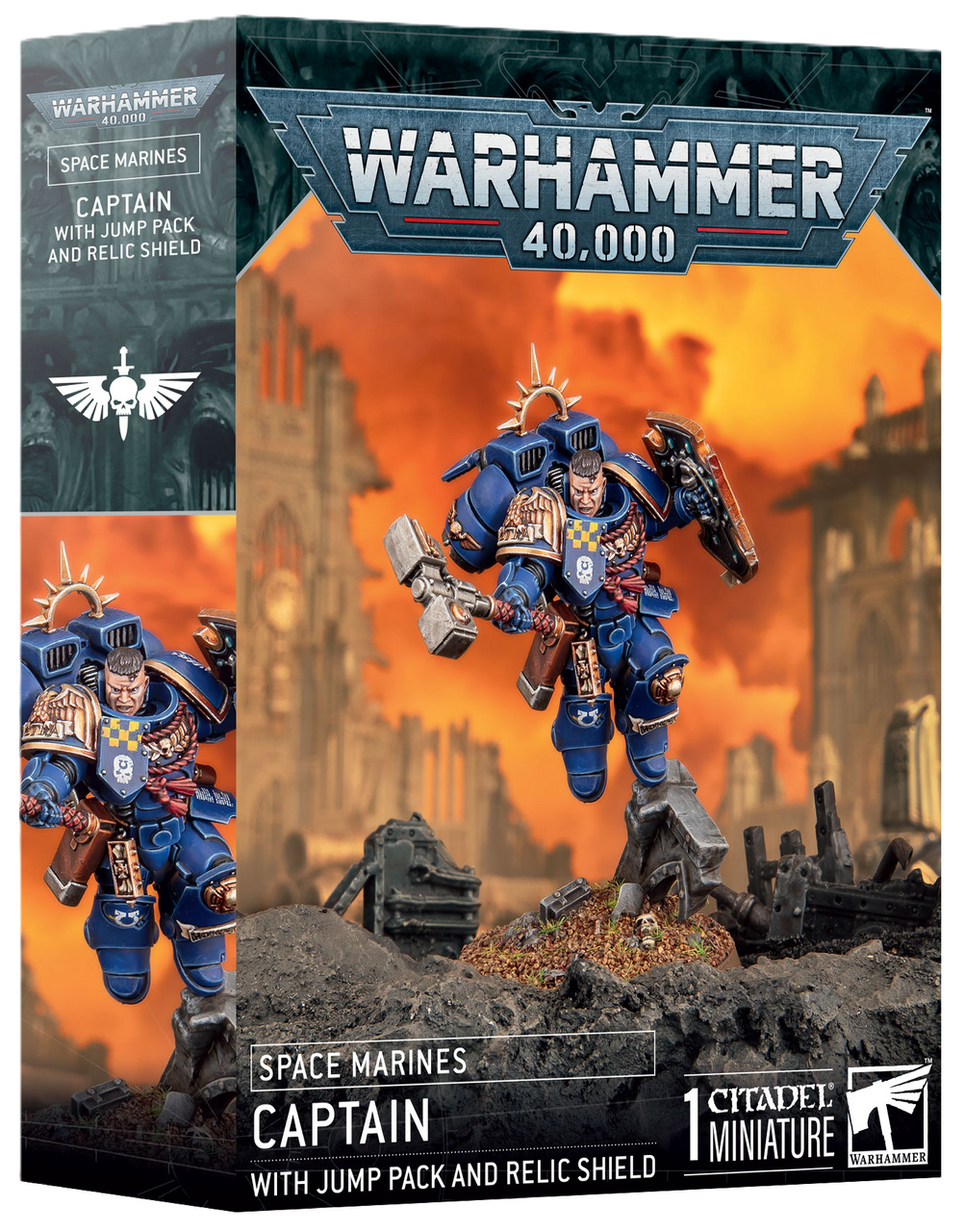 Space Marine: Captain with Jump Pack and Shield