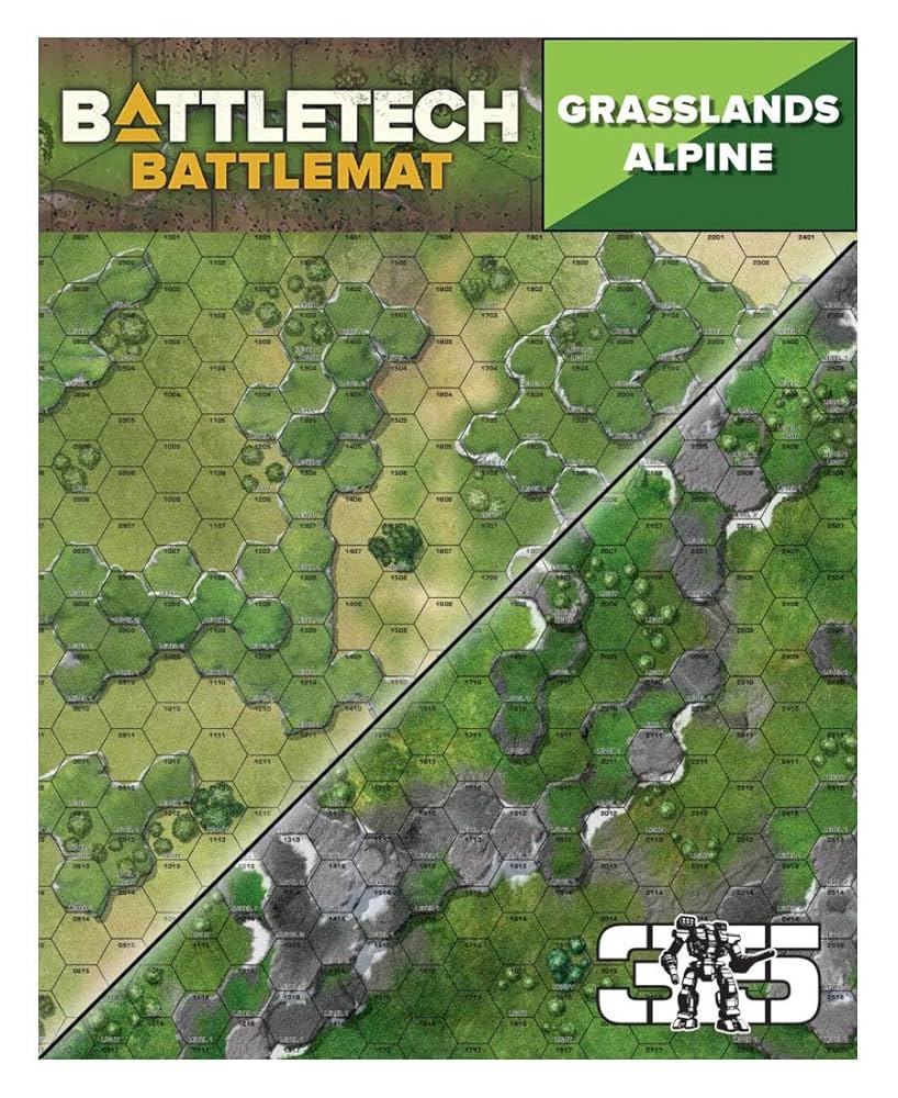 Battletech: Battlemat - Alpine/Grasslands