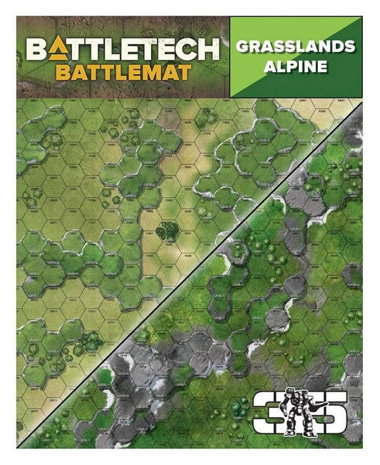 Battletech: Battlemat - Alpine/Grasslands