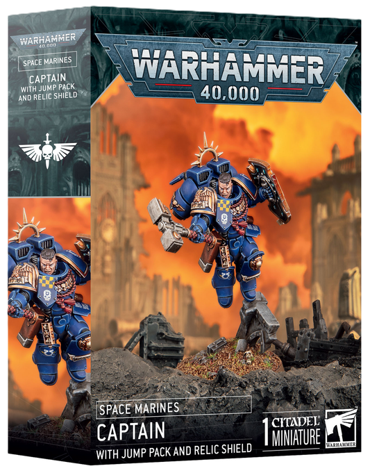 Space Marine: Captain with Jump Pack and Shield