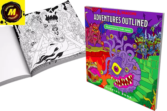 D&D: Adventures Outlined Coloring Book